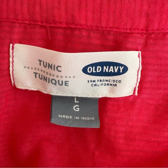 Old Navy Women's Pink Button-Up Tunic Top - Picture 6 of 9